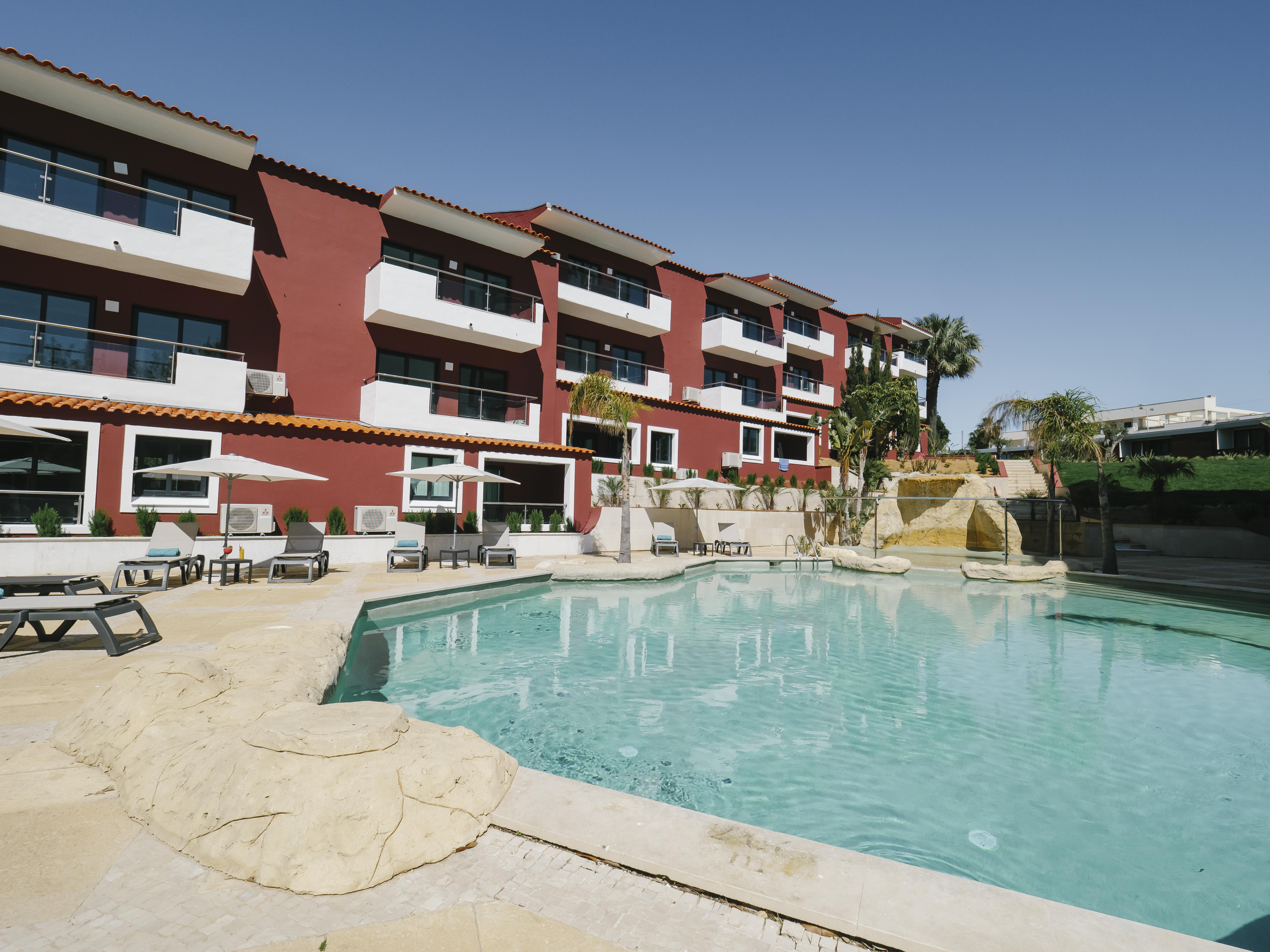 Topazio Vibe Beach Hotel & Apartments - Adults Friendly Albufeira Dış mekan fotoğraf